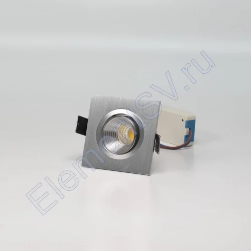 Светодиодный светильник встраиваемый 65 Series silver housing BW301 (3W,220V,day white) - фото.