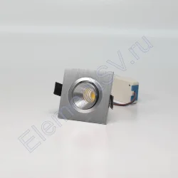 Светодиодный светильник встраиваемый 65 Series silver housing BW301 (3W,220V,day white)