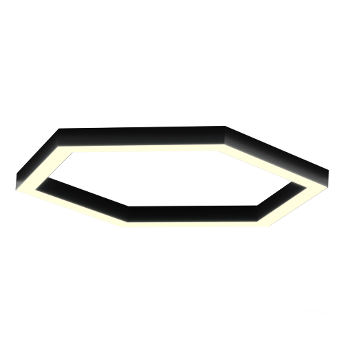 Светильник Шестигранник S50 (RAL9005/411*6mm/LT70 — 3K/52W) - фото 1