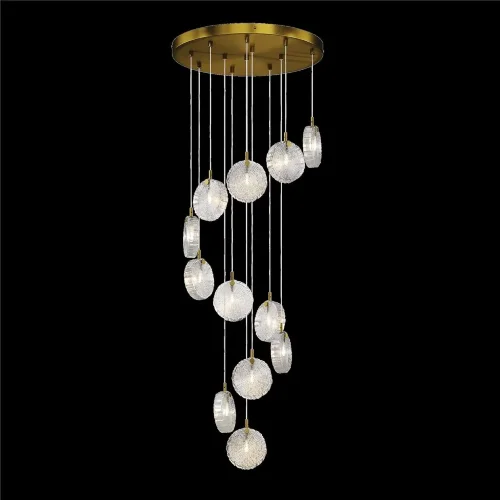 Подвесной светильник Frozen G4х12 (Латунь) - фото 7