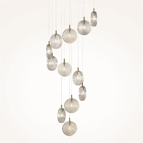 Подвесной светильник Frozen G4х12 (Латунь) - фото 9