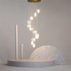 Подвесной светильник Frozen G4х12 (Латунь)