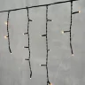 Гирлянда Бахрома 3,1 x 0,5 м Экстра Тепло-Белая 220В, 150 LED, Провод Черный ПВХ, IP54. Фото 2.