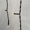 Гирлянда Бахрома 3,1 x 0,5 м Экстра Тепло-Белая 220В, 150 LED, Провод Черный ПВХ, IP54. Фото 3.
