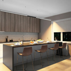 Линейный светильник 30W 1250mm 3000K, белый, Denkirs DK9123-WH