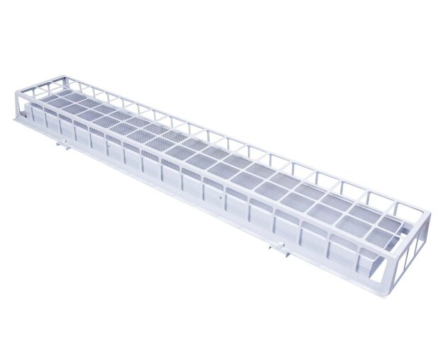 Накладной светодиодный светильник для спортзалов с защитной решеткой 60 Вт IP65 1280х250х95 мм 3000К Призма - фото 4