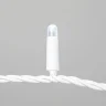 Гирлянда Нить 10м Белая 220В, 100 LED, Провод Белый Каучук 2,3мм, IP65. Фото 2.