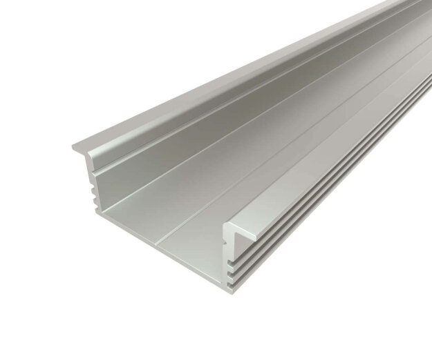 Профиль врезной широкий алюминиевый LC-LPV-1234-2 Anod - фото