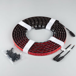 Светодиодная лента герметичная FLT-PS-A42-BLACK-23mm 24V Warm2700 (21 W/m, IP67, 15deg, 5m) (Arlight)