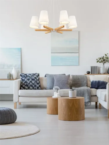 Подвесной светильник Freya FR8019PL-06W (Дерево) - фото 4