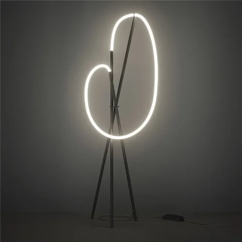 Напольный светильник (торшер) Crochet 3000К 36Вт (Черный) - фото 6