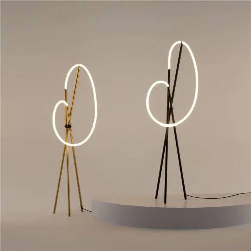 Напольный светильник (торшер) Crochet 3000К 36Вт (Черный) - фото 11