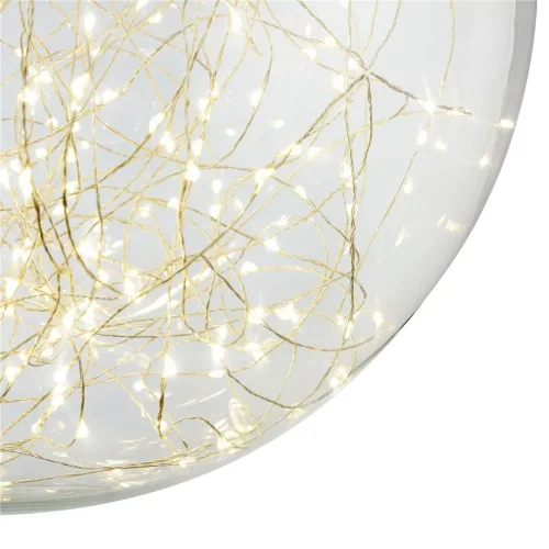 Светильники выполнены в современном стиле в виде шаров. Визуально простой дизайн позволяет обратить внимание на отличительную черту светильников — LED-ленты, которые дают свет. Серия Isabel — выбор творческих людей, арт-объект в любом помещении. (Хром) - 