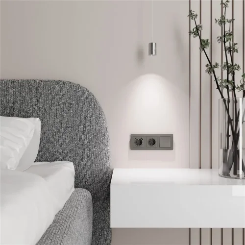 Клавиша для выключателя перекрестного (графит акрил) W1119044 - фото 2