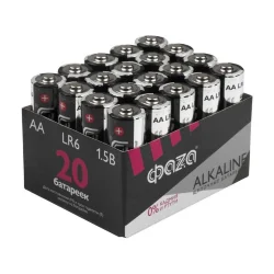 Элемент питания алкалиновый AA/LR6 1.5В Alkaline Pack-20 (уп.20шт) ФАZА 5028098