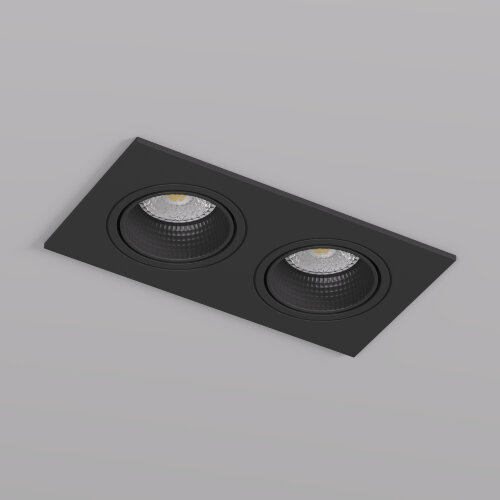 DK3072-BK Встраиваемый светильник, IP 20, 10 Вт, GU5.3, LED, черный/черный, пластик. Фото 3