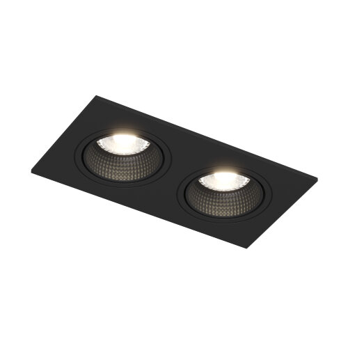 DK3072-BK Встраиваемый светильник, IP 20, 10 Вт, GU5.3, LED, черный/черный, пластик. Фото 7
