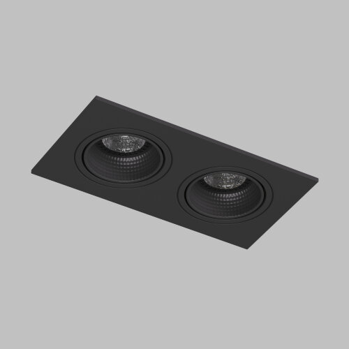 DK3072-BK Встраиваемый светильник, IP 20, 10 Вт, GU5.3, LED, черный/черный, пластик. Фото 3