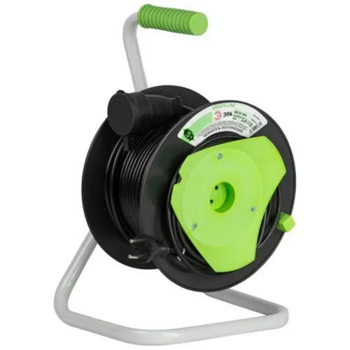 Удлинитель на пластик. катушке 1х40м без заземл. GAZ-2x1-40m Greenline ПВС 2х1 Эра Б0065109 - фото 3