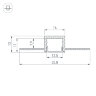 Профиль SL-LINIA16-FANTOM-2000 ANOD (Arlight, Алюминий) 049012 - фото 3