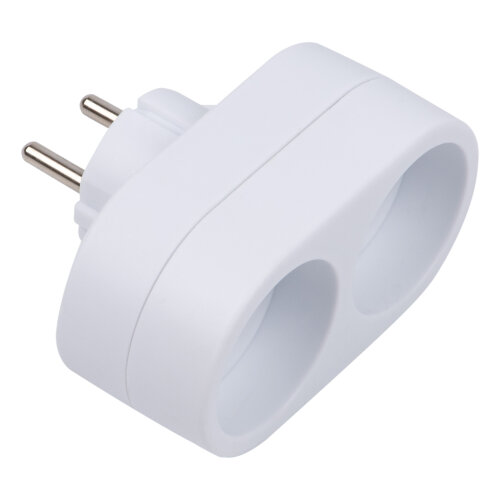 S-ES2-16O WHITE Разветвитель сетевой, б-з, 2 гнезда, 16А, 3500Вт, Белый - фото 5