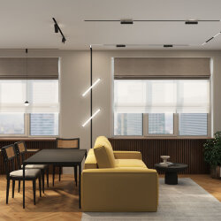 Угловой светильник SMART LINEAR ANGLE 18W DIM 3000K-6000K, черный, Denkirs DK8014-BK