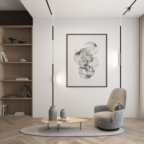 DK8014-BK Угловой светильник SMART LINEAR ANGLE 18W DIM 3000K-6000K, черный. Фото 5