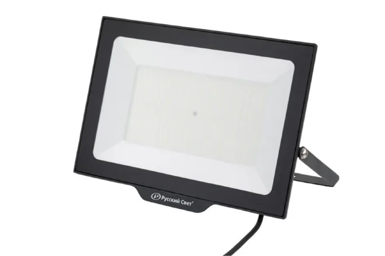 Прожектор светодиодный СДО FL 10 C 200W VW 865 BK CL 397х290х31.5мм 200Вт 6500К IP65 уличный черн. Русский Свет 15081023058 - фото
