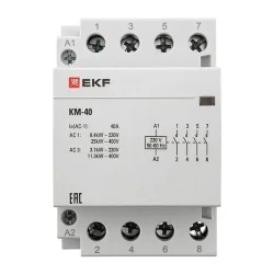 Контактор модульный КМ 40А 4NО (3 мод.) EKF km-3-40-40