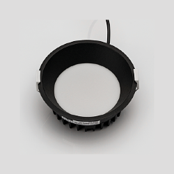 Светильник светодиодный диммируемый потолочный встраиваемый , серия WL-BQ, Черный, 9Вт, IP44, Нейтральный белый (4000К), BQ009109-BL-NW 005650