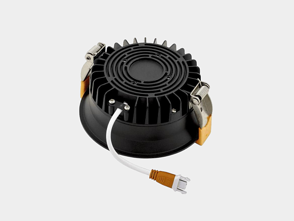 Светильник светодиодный диммируемый потолочный встраиваемый , серия WL-BQ, Черный, 9Вт, IP44, Нейтральный белый (4000К), BQ009109-BL-NW. Фото 5