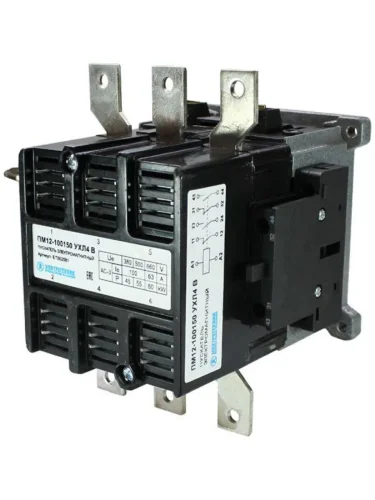 Пускатель ПМ 12-100150 УХЛ4 В 100А кат. 220В AC 2НО+2НЗ Электротехник ET502581 - фото