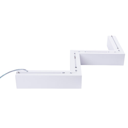 ULO-K19A 40W-4000K-Z40-160 IP40 WHITE Светильник линейный светодиодный подвесной, Зигзагообразный, профиль 50х70мм, Белый свет 4000K, 4000Лм, Алюминий, Цвет белый, TM Uniel - фото 4