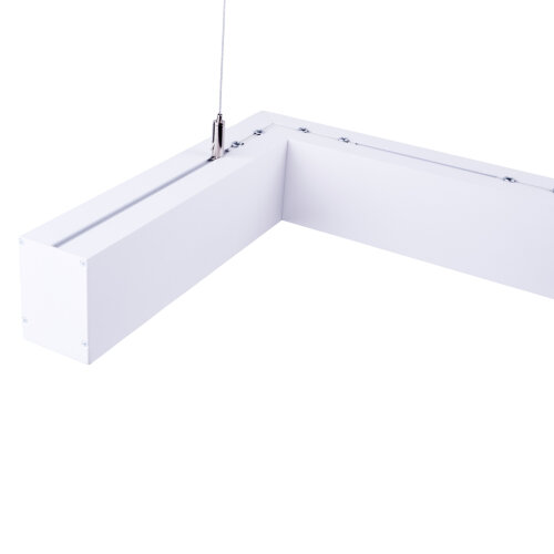 ULO-K19A 40W-4000K-Z40-160 IP40 WHITE Светильник линейный светодиодный подвесной, Зигзагообразный, профиль 50х70мм, Белый свет 4000K, 4000Лм, Алюминий, Цвет белый, TM Uniel - фото 7