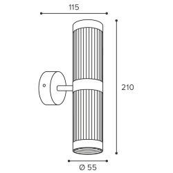 Светильник WOLTA WSL-GU10/W19SG под лампу GU10 Песочное золото LUXOR