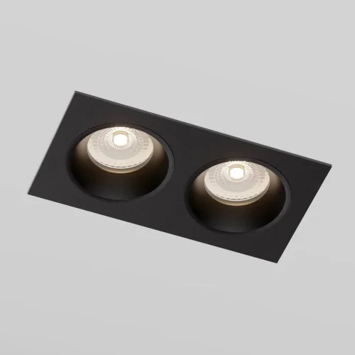 Светильник встраиваемый GU10 черный 15700/02 - фото