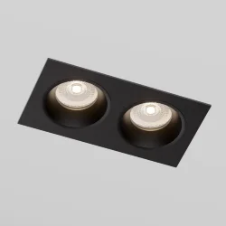 Светильник встраиваемый GU10 черный 15700/02 (071591)