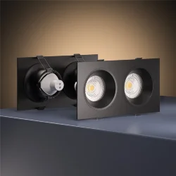 Светильник встраиваемый GU10 черный 15700/02 (071591)