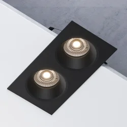 Светильник встраиваемый GU10 черный 15700/02 (071591)