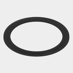 Рамка для серии COMBO 1 круглая, черная, COMBO-1R1-BL 004146