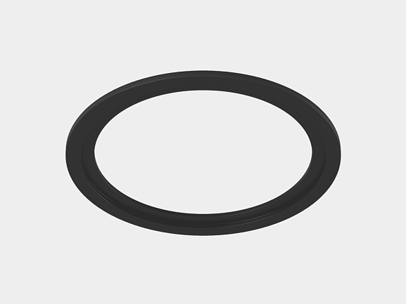 'Рамка для серии COMBO 1 круглая, черная, COMBO-1R1-BL. Фото 2