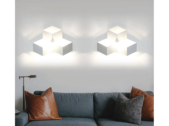 Светильник настенный GW PALMIRA белый, 9 Вт, 3000K, GW-1101-3-9-WH-WW. Фото 3