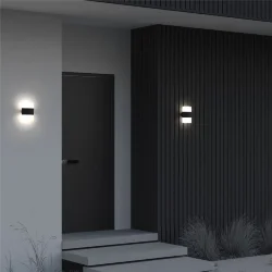 Настенный светильник (бра) Rom 3000K 12Вт IP 54 (Графит)