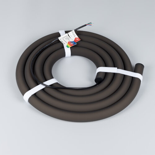 Светодиодная лента герметичная MOONLIGHT-BLACK-ТОР-G280-D25mm 24V RGB 360deg (14.4 W/m, IP65, 3m, wire х1) (Arlight, Вывод прямой, 3 года) 047040 - фото 3