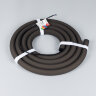 Светодиодная лента герметичная MOONLIGHT-BLACK-ТОР-G280-D25mm 24V RGB 360deg (14.4 W/m, IP65, 3m, wire х1) (Arlight, Вывод прямой, 3 года) 047040 - фото 3