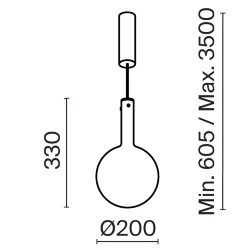 Подвесной светильник Nebula 3000К 4Вт (Белый)