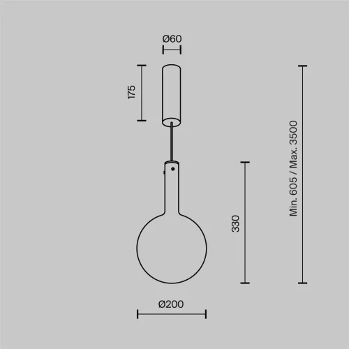 Подвесной светильник Туманность / Nebula 3000К 4Вт (Белый) MOD182PL-L4W3K - фото 9
