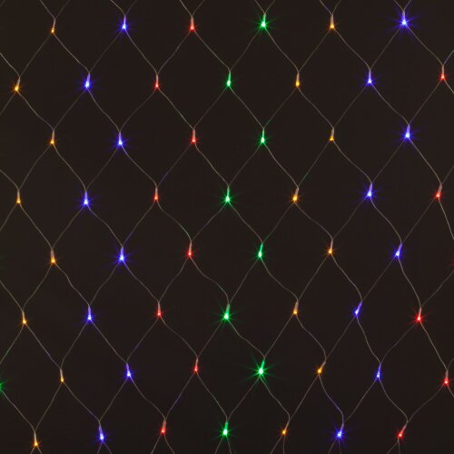 Праздничная гирлянда сеть мульти 1,5*1,5м IP20 - Фото 3