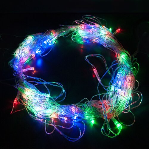 Праздничная гирлянда сеть мульти 1,5*1,5м IP20 - Фото 5