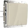 Розетка влагозащ. с зазем. с защит. крышкой и шторками слоновая кость W1171203 - фото
